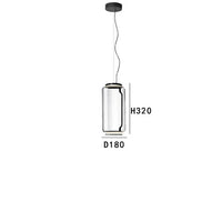Lampe suspension moderne italie design LED transparent