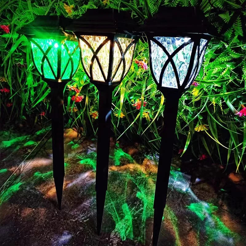 Lampes pic solaires de cour allume les lumières lumineuses de pelouse en plein air LED étanche lumières de voie solaire lumières de chemin de paysage - vue 6 sur 12
