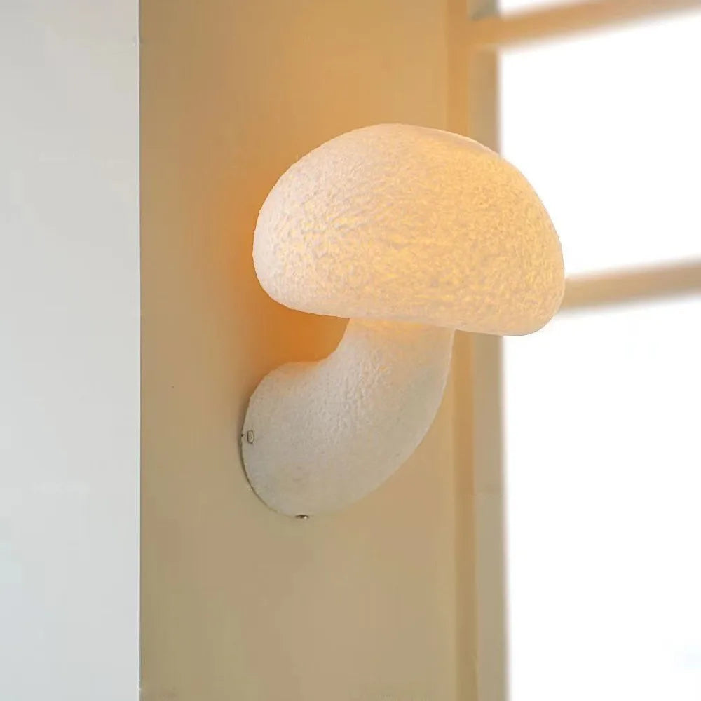 applique murale créative en résine en forme de champignon - vue 2 sur 6