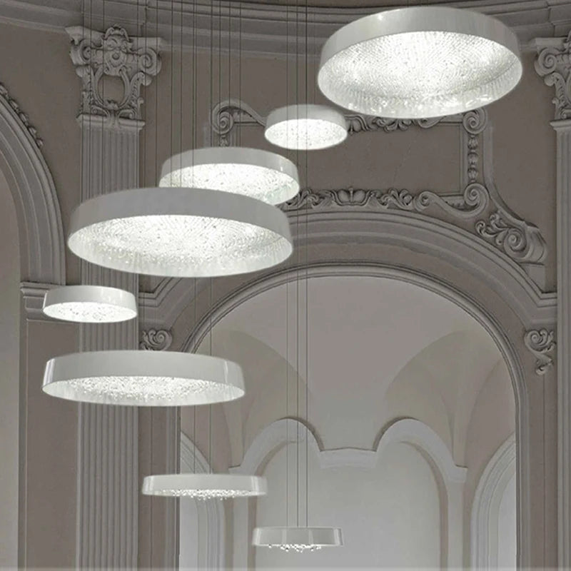 lustre moderne minimaliste en cristal pour éclairage intérieur - vue 4 sur 12