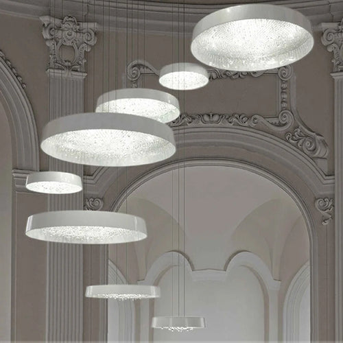 lustre minimaliste moderne en cristal pour éclairage intérieur - vue 4 sur 12