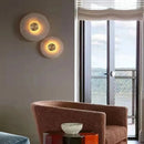 applique murale led moderne en marbre et cuivre 3000k artistique
