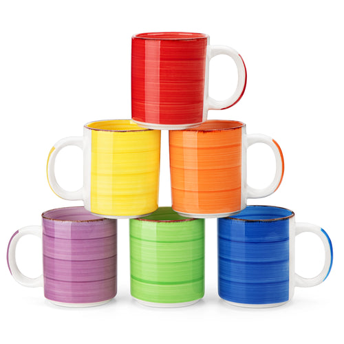 Tasses en gres grandes capacite style artisanal lot