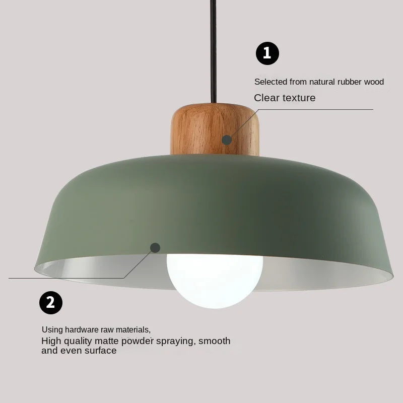 Modern nordic style personalised pendant chandelier for kitchen bar study bedroom minimalist decor - vue 4 sur 12