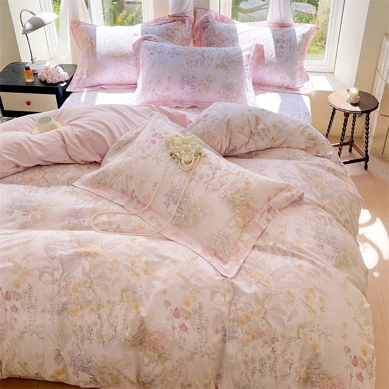 parure de lit en coton haute densité 3 pièces luxe