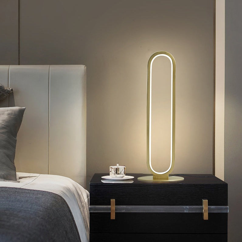 Lampe à poser LED avec anneau métallique design Arpa - vue 6 sur 7