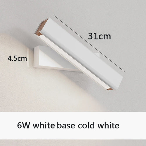 Moderne rotatif applique murale LED lumière salon chambre Foyer Restaurant applique éclairage porche étude lecture couloir décor applique murale 6pa - vue 19 sur 22