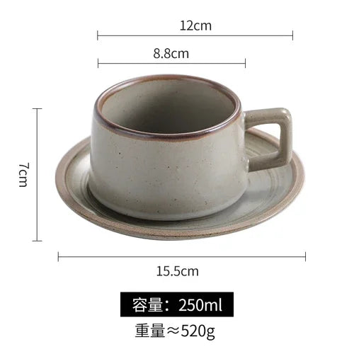 service à thé céramique japonais rétro avec plateau