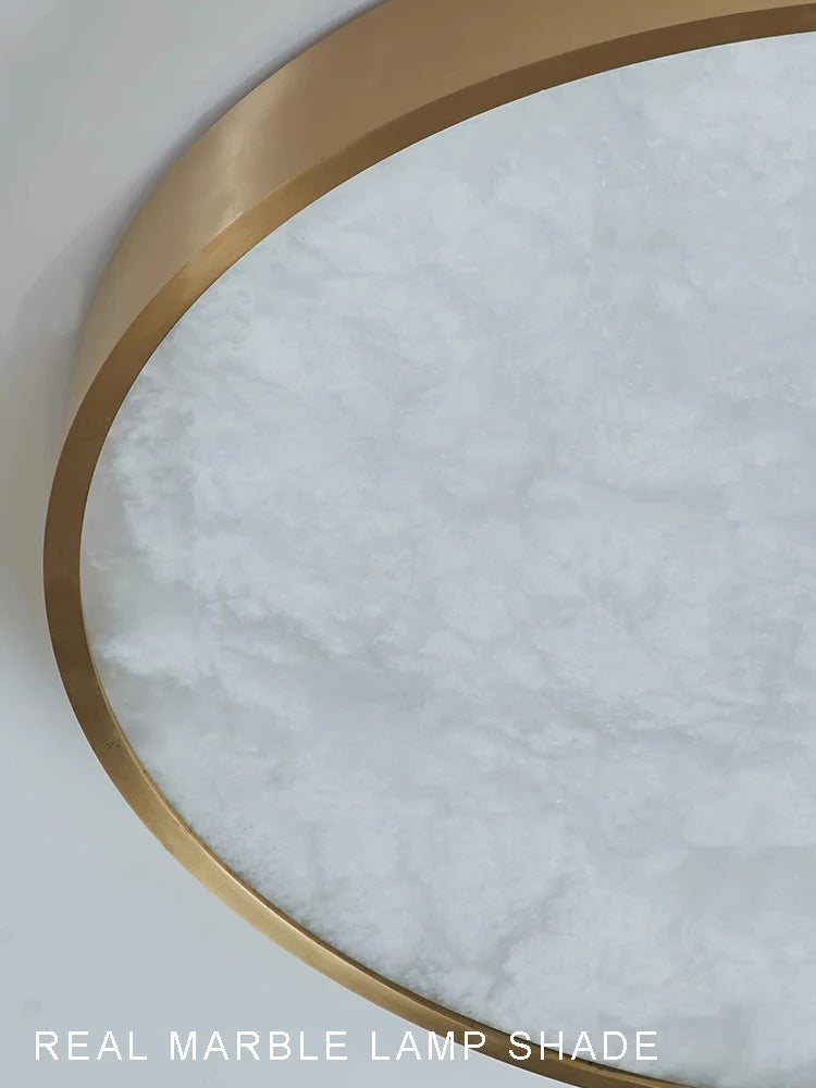 plafonnier en marbre espagnol design moderne et luxueux à led - vue 5 sur 12