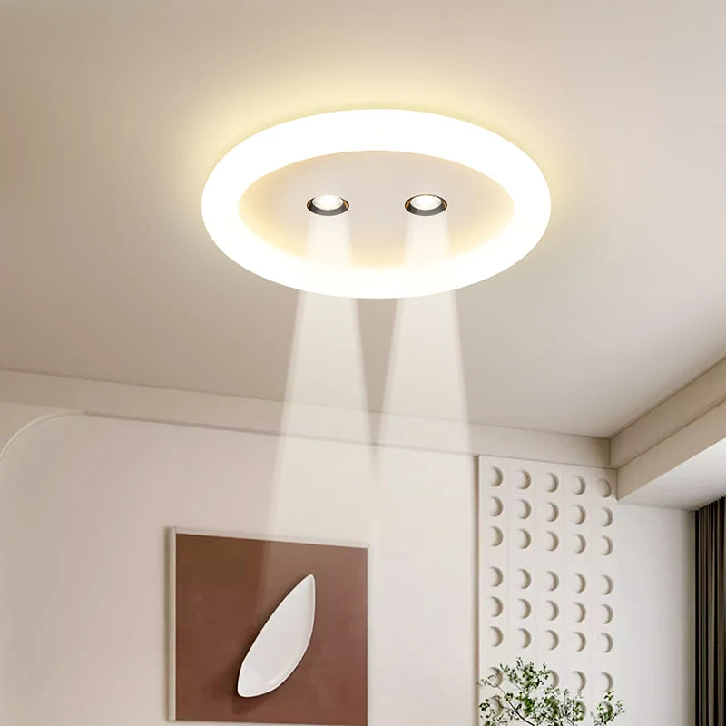 lampe de salon nordique led ronde simple et moderne - vue 4 sur 9