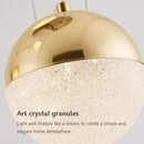 Suspension nordique led demi-boule acrylique simple