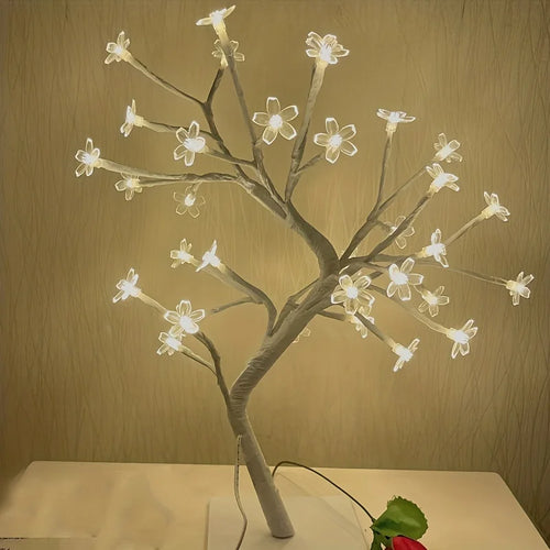 Lampe LED en forme de cerisier avec prise USB - vue 5 sur 4