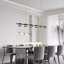 Italian minimalist glass chandelier for modern interiors