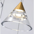 Industrial Pendant Light Fixtures Gold Finish Kitchen Ceiling Lights Crystal Shade Led Chandelier Lustre Christmas Decor Lamp