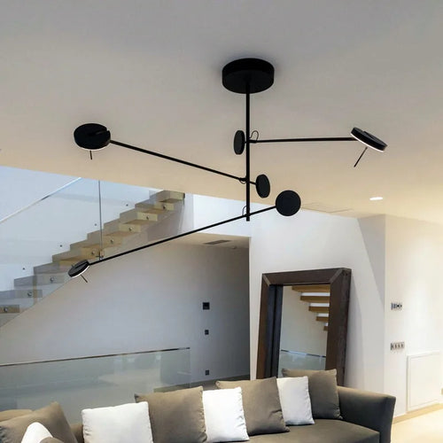 Modern minimalist rotatable designer chandelier for interior decoration - vue 3 sur 11