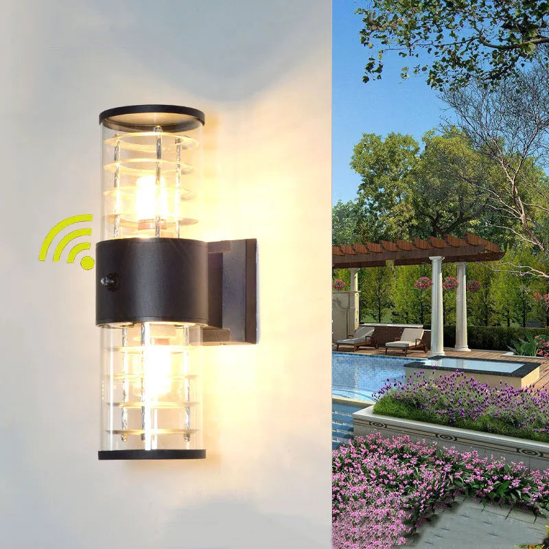 applique murale extérieure étanche contrôle de lumière pour jardin - vue 6 sur 13