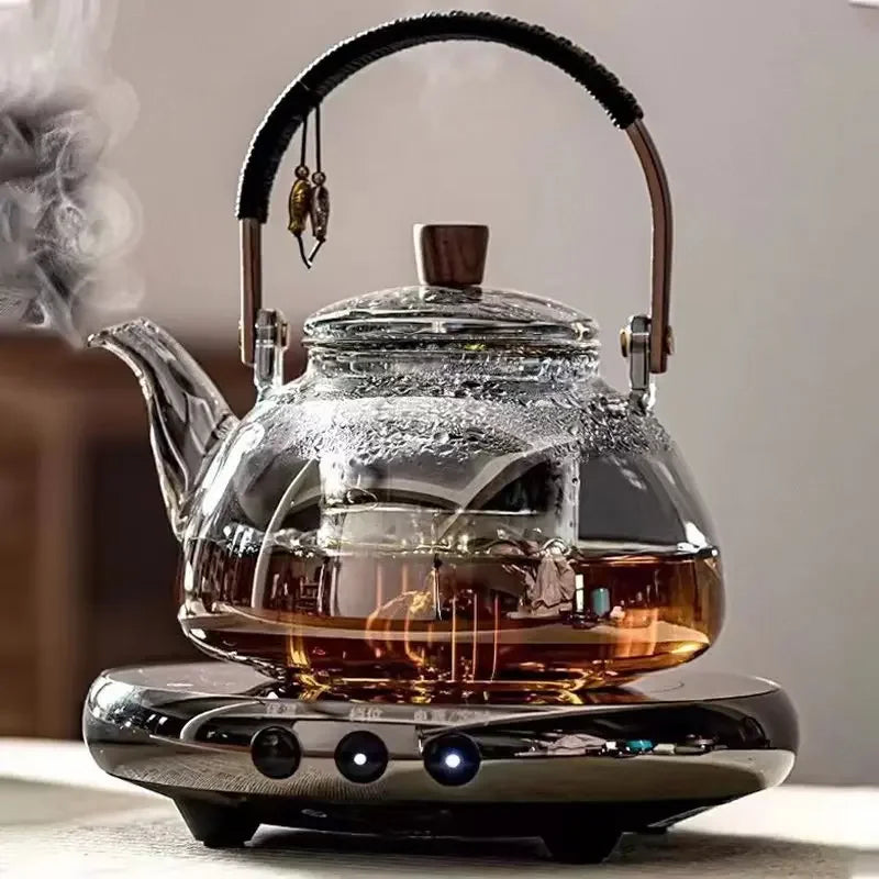 Bouilloire en verre resistante pour thé infusion moderne - vue 2 sur 6