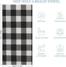Serviette de plage motif cartoon légère anti sable