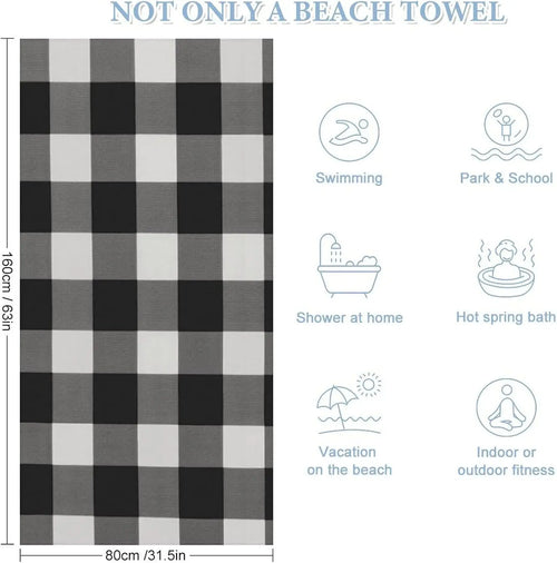 Serviette de plage motif cartoon légère anti sable
