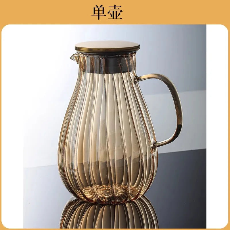 Pichet theiere verre borosilicate resistant chaleur moderne