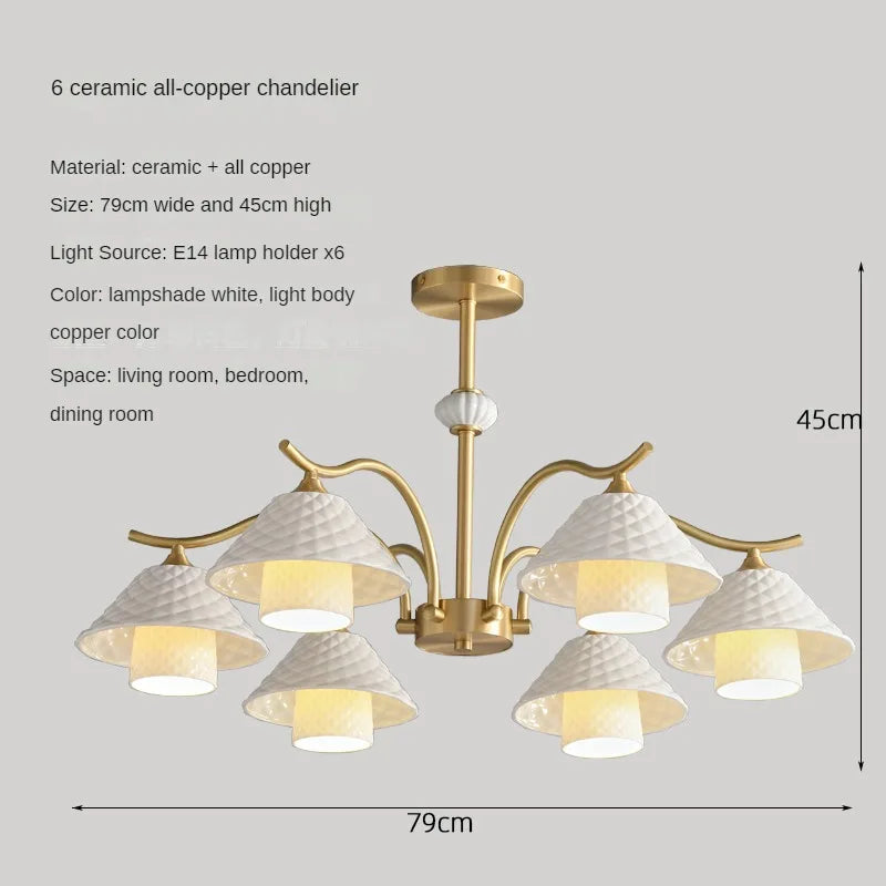 lampe de bureau en céramique et cuivre design moderne angle réglable - vue 12 sur 12