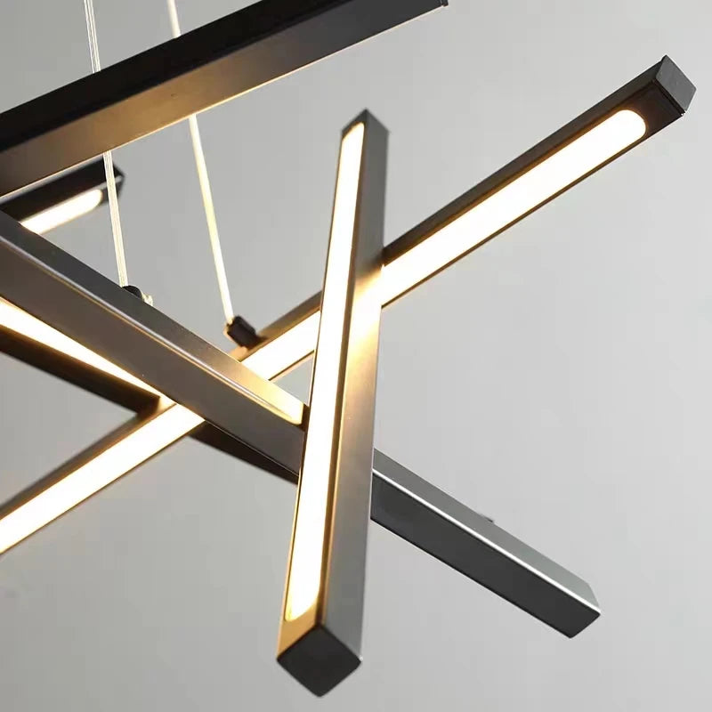 plafonnier led moderne nordique en aluminium décoratif - vue 6 sur 12