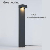 lumière moderne en aluminium pour jardin et chemin extérieur