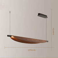 lustre japonais rétro design feuilles pour salle à manger