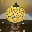 lampe à poser nordique en verre antique style tiffany