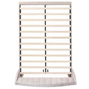 VSOGA Upholstered Bed 140*190 With Slatted Base And Headboard Teen Bed Single Bed Velvet, Beige
