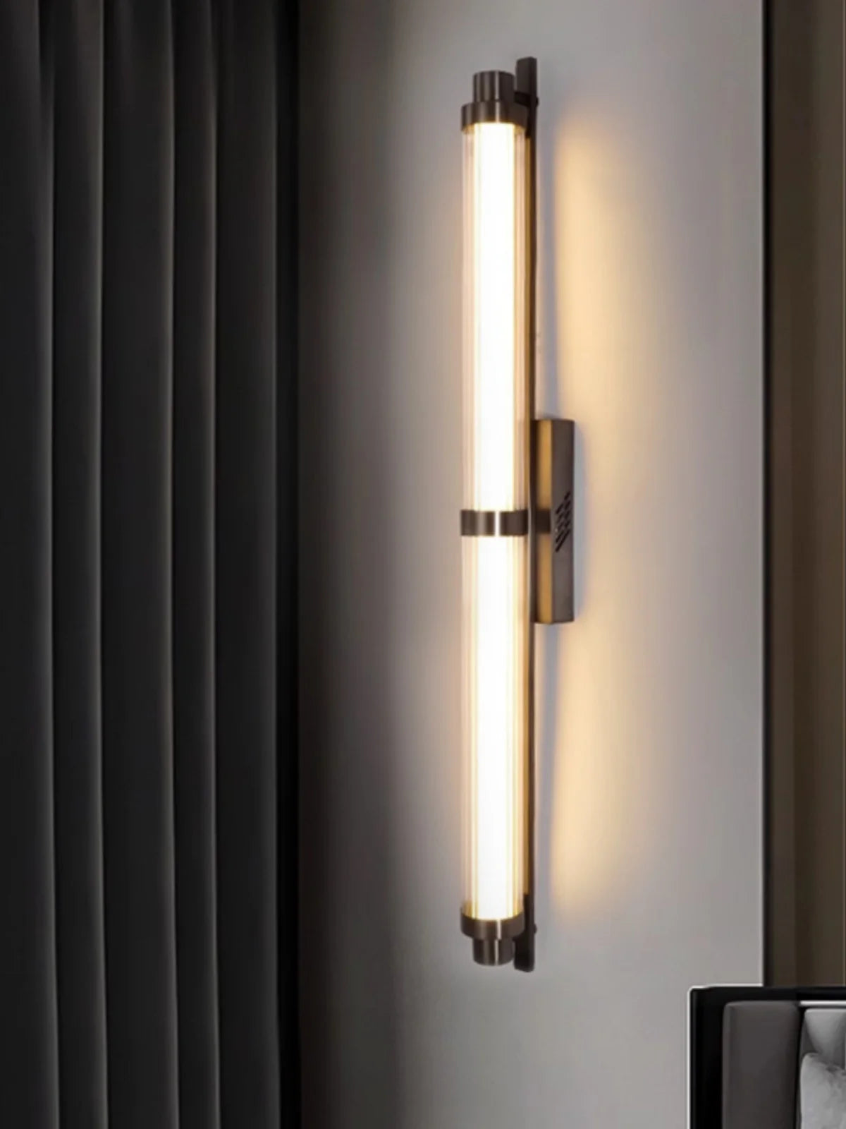 Minimalist designer stainless steel decorative wall light - vue 4 sur 7