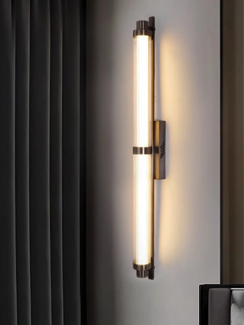 Minimalist designer stainless steel decorative wall light - vue 5 sur 7