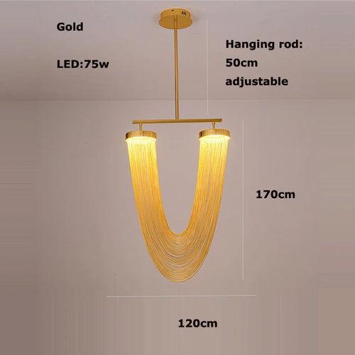 lustre artistique à led design à intensité variable et luminaire suspendu