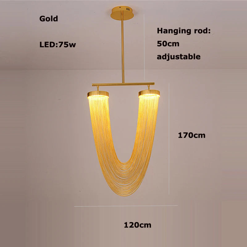 lustre artistique à led design à intensité variable et luminaire suspendu - vue 10 sur 21
