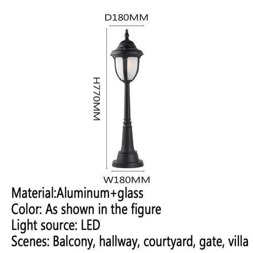 Contemporary outdoor LED lamp for garden and courtyard - vue 17 sur 47