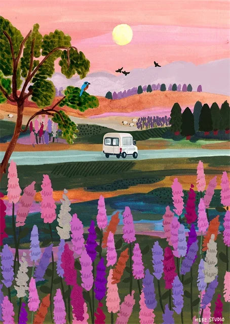 affiches et impressions de paysage abstrait pour décoration intérieure