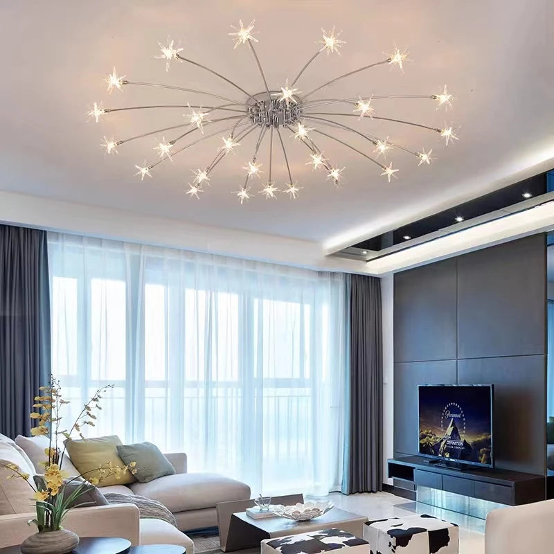 plafonnier led moderne nordique créatif ciel étoilé pour décoration maison - vue 5 sur 18