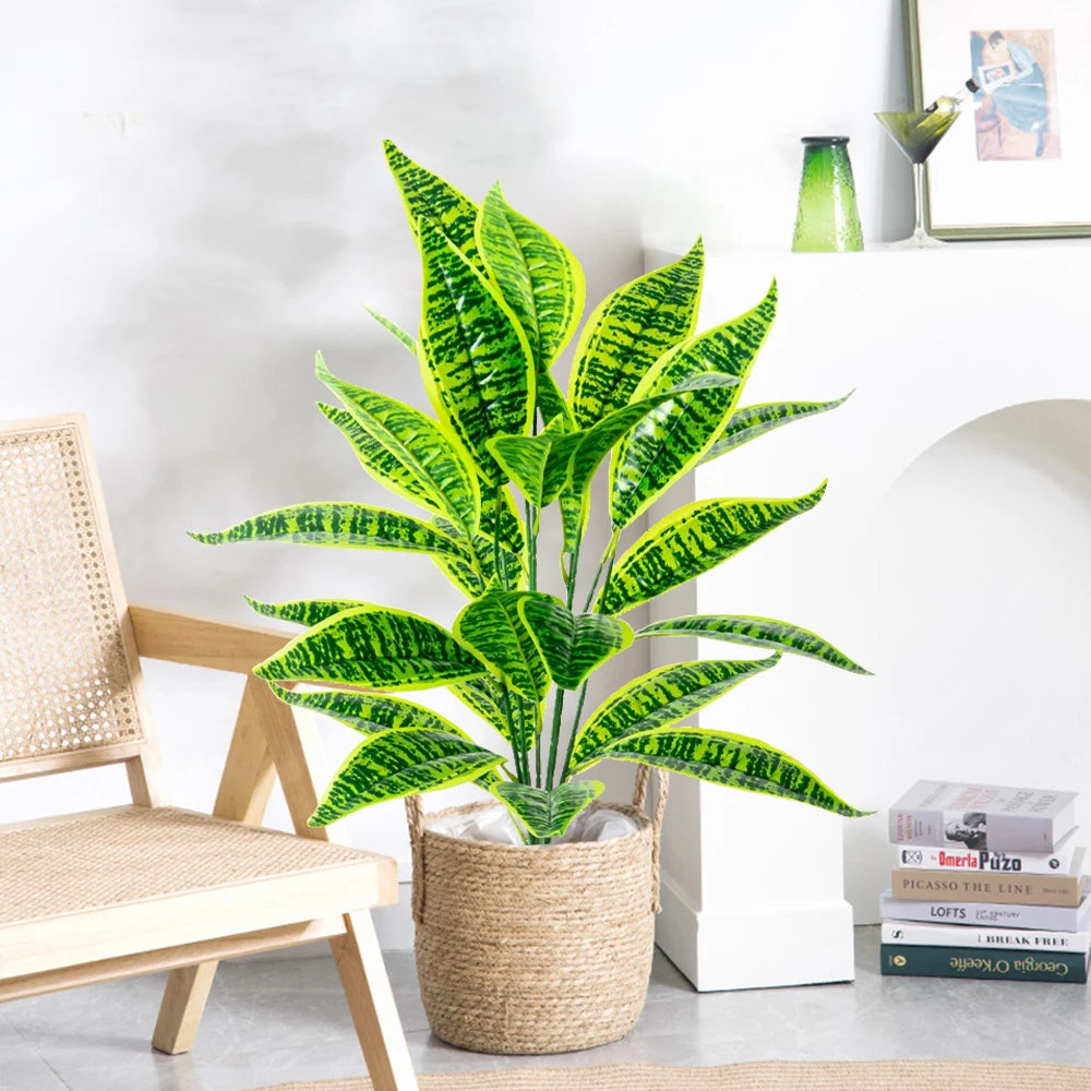 plante artificielle monstera tropicale à feuilles décoratives pour intérieur jardin - vue 2 sur 13