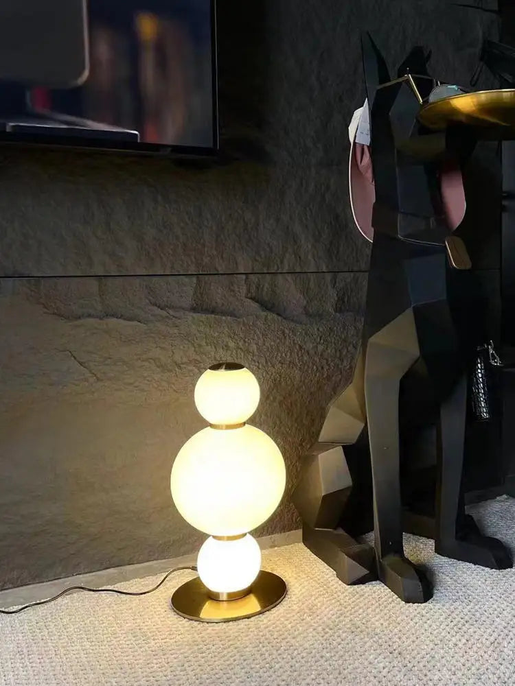 lampadaire en verre design éclairage moderne pour intérieur décoratif - vue 6 sur 11