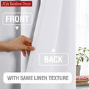 Rideau occultant aspect lin moderne pour chambre salon