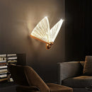 applique murale led en acrylique forme papillon décoration nordique
