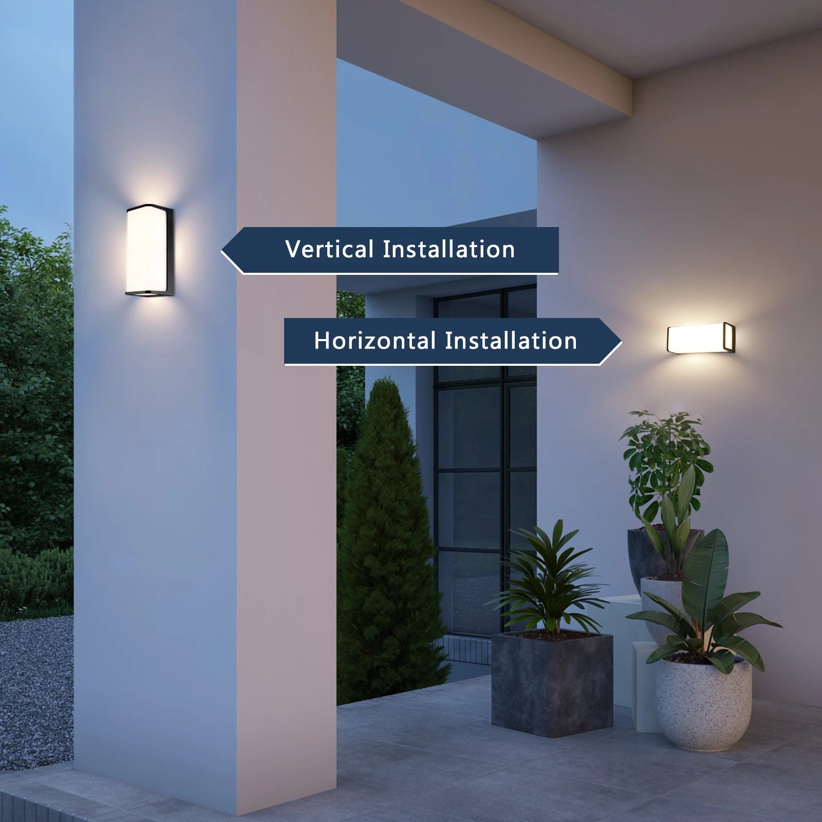 Applique murale LED étanche extérieure IP65 éclairage extérieur LED moderne porche lumières balcon jardin lumières applique extérieure 110V 220V - vue 2 sur 7