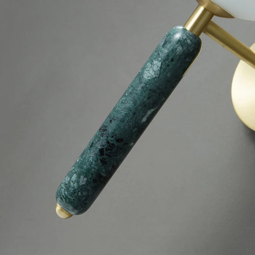 lampe de chevet en marbre avec boule de verre pour hôtel et restaurant