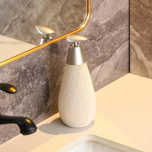 Creative Retro Style Ceramic Push-Type Soap Dispenser With Pump, Hand Soap Bottle, Suitable For Bathrooms Kitchens And Toilets - vue 11 sur 11