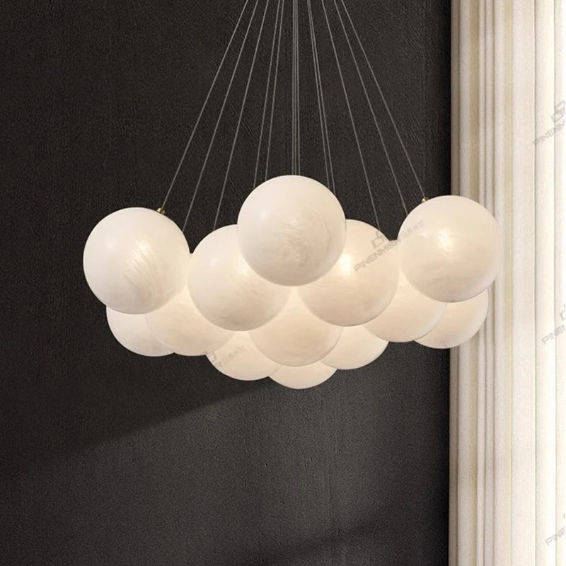 Lustre led boules suspendues au design moderne