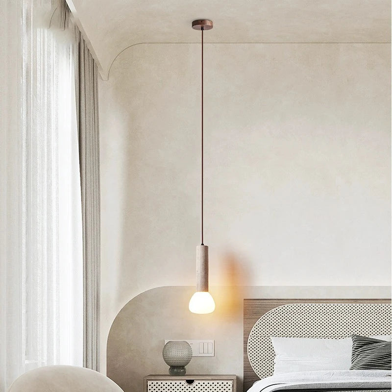 lustre style nordique led petite lumière longue ligne - vue 5 sur 6