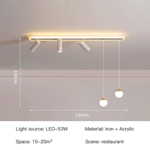 Plafonnier led acrylique projecteur spots - vue 11 sur 10