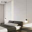 Transparent acrylic pendant light for minimalist interior decor