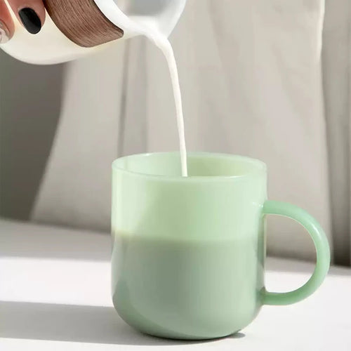 Tasse retro en verre style saphir borosilicate