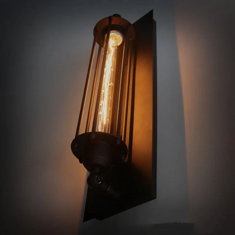 applique murale style industriel rétro led pour décoration intérieure - vue 6 sur 7